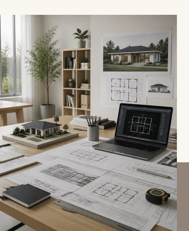 Проект одноэтажного дома с 3 спальнями под ключ в Гатчине